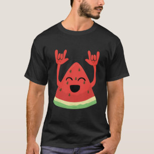 Dancing Watermelon   Coole Herzschläge für Obst G T-Shirt
