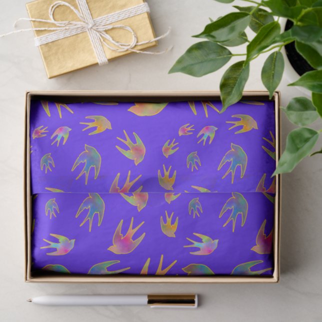 Dancing with the Wind on a Midnight Horizon Seidenpapier (Geschenk)