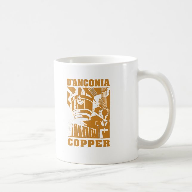 d'Anconia Kupfer/kupfernes Logo Tasse (Rechts)