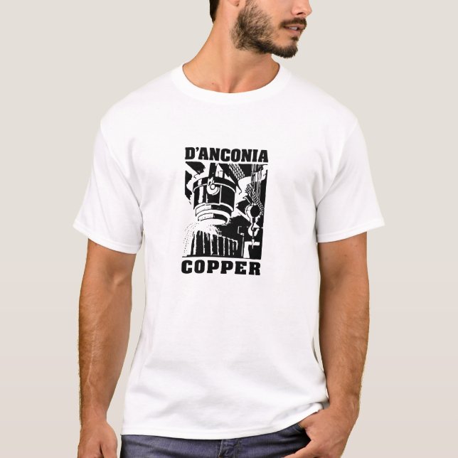 d'Anconia Kupfer/schwarzes Logo T-Shirt (Vorderseite)