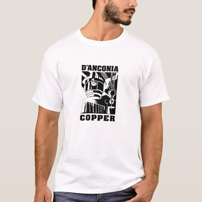 d'Anconia Kupfer/schwarzes Logo T-Shirt (Vorderseite)