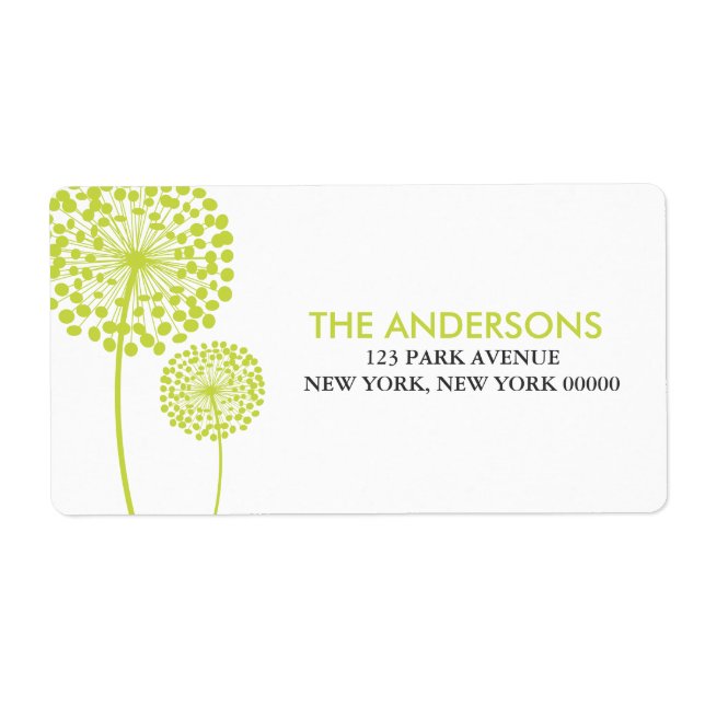 Dandela Address Labels (Vorne)