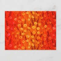 Dandela Field Summer Blume Red Orange Ombre