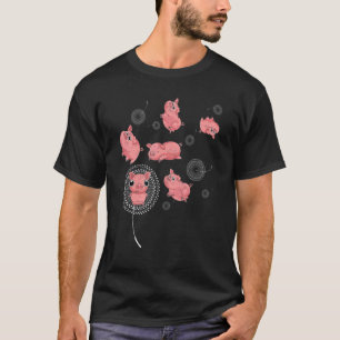 Dandela Niedliche Schweinefarm Tierische Bauer Sch T-Shirt