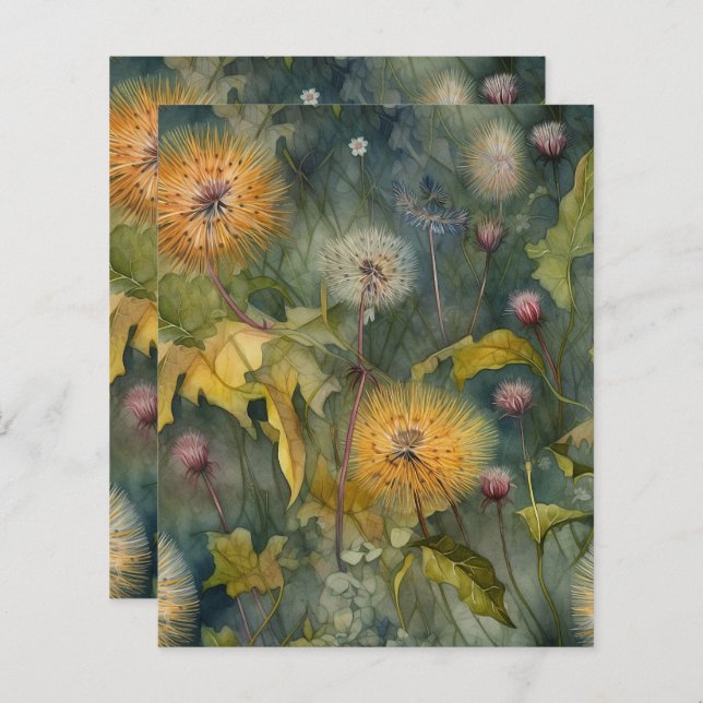 Dandela Scrapbook Paper (Vorne/Hinten)