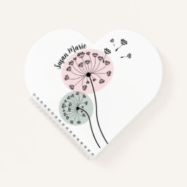 Dandelion Art Spiral Notebook Notizbuch