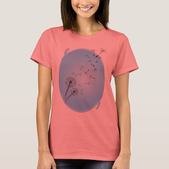 Dandelion auf Baby Blue Shirts (Vorderseite)