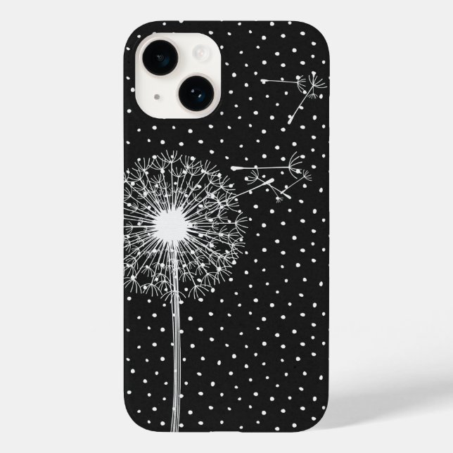 Dandelion auf Polka Dots Case-Mate iPhone Hülle (Rückseite)