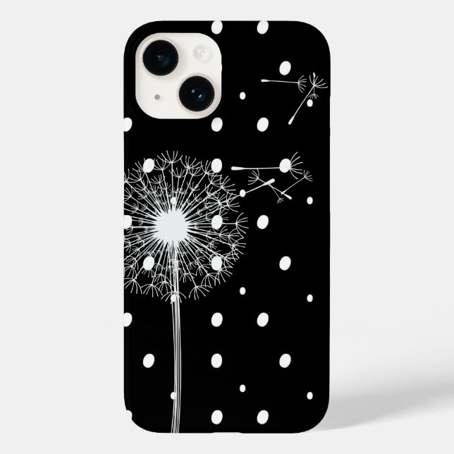 Dandelion auf Polka Dots Case-Mate iPhone Hülle (Rückseite)