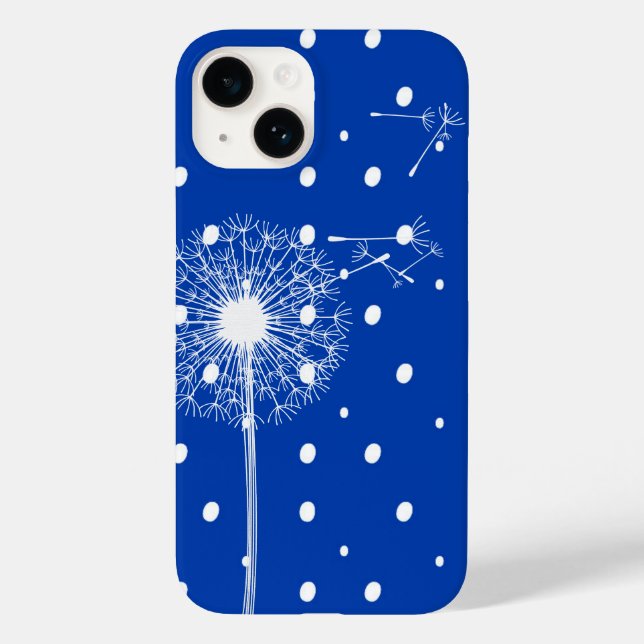 Dandelion auf Polka Dots Case-Mate iPhone Hülle (Rückseite)