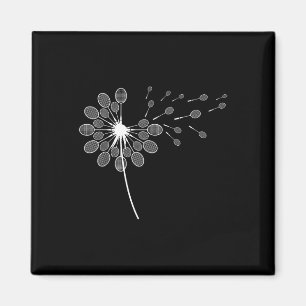 Dandelion Badminton Racket Shirt Badminton Player Magnet