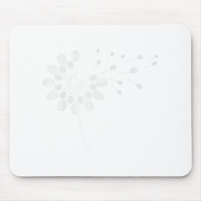 Dandelion Badminton Racket Shirt Badminton Player Mousepad (Vorne)