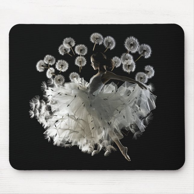 Dandelion Ballet Dancer Surreal Beauty #1 Mousepad (Vorne)