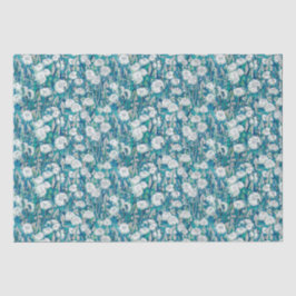 Dandelion Bloom Summer Blume Blumenmuster Aquamari Seidenpapier