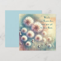 Dandelion Blowball & Zitat