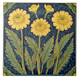 Dandelion Blume Art Deco Fliese