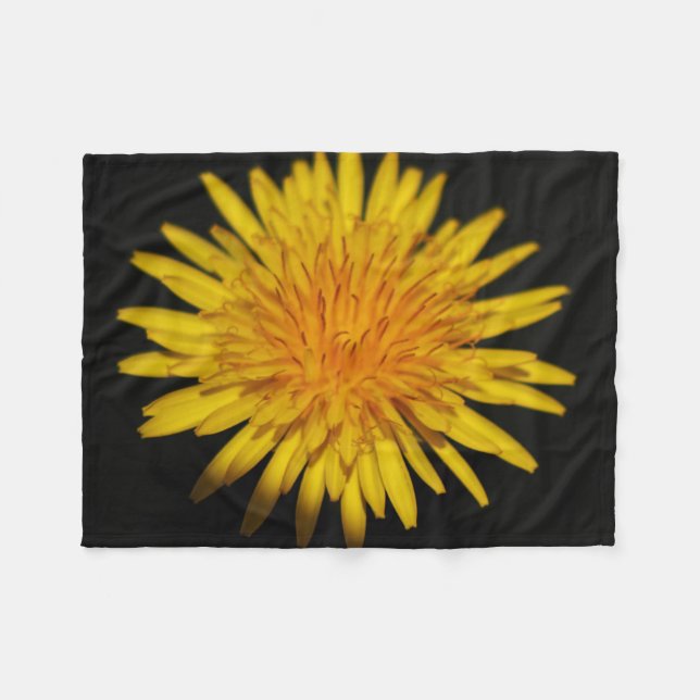 Dandelion Blume fbcna Fleecedecke (Vorderseite (Horizontal))