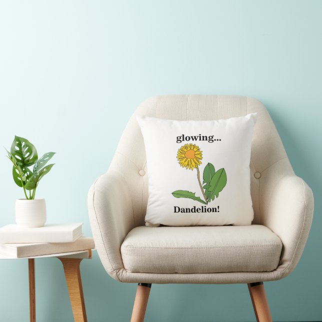 Dandelion Blume Floral Kissen (Stuhl )