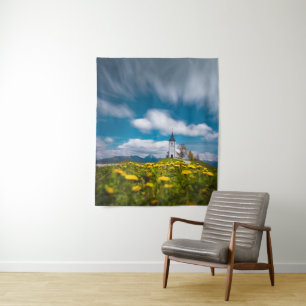 Dandelion-Blume in der Kirche des Primus Jamnik Sl Wandteppich