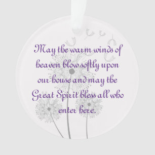 Dandelion Blume Leere diese Zuhause Ornament