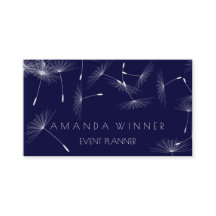 Dandelion Confetti Blue Navy White Event