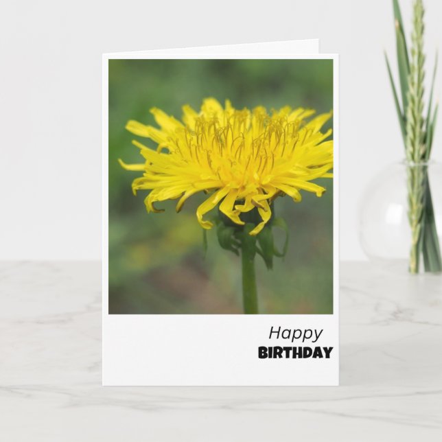 Dandelion Delight Birthday Card Dankeskarte (Vorderseite)