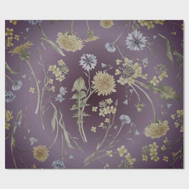 Dandelion Delight Wrapping Paper Geschenkpapier (Flach)
