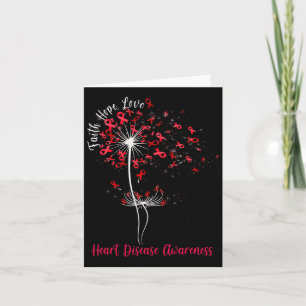 Dandelion Faith Hope Liebe Herzerkrankungen Bewuss Karte