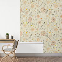 Dandelion Floral Orange Yellow