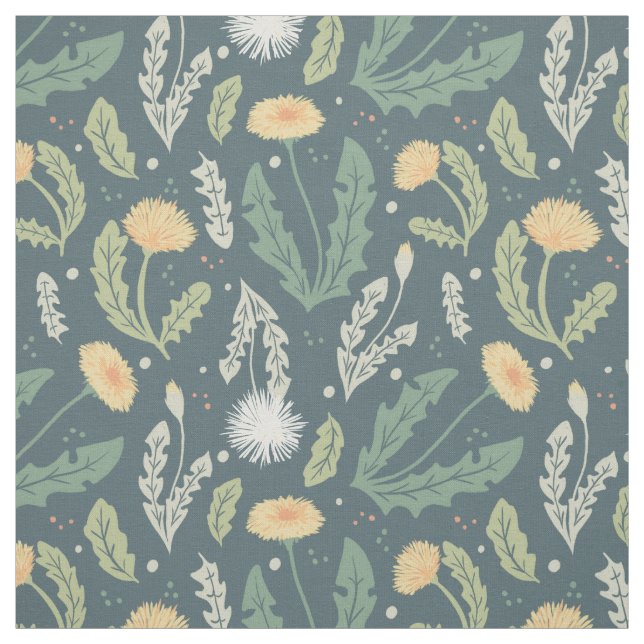 Dandelion Floral Weed Muster Stoff (Muster)