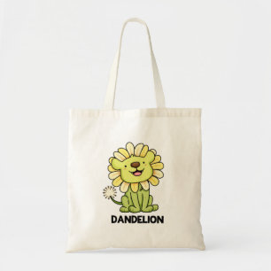 Dandelion Funny Lion Pun Tragetasche