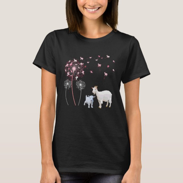 Dandelion Goat Cute Goat Farmer Floral Dandelion S T-Shirt (Vorderseite)