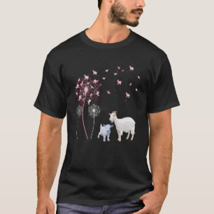 Dandelion Goat Niedlich Goat Bauer Floral Dandelio T-Shirt