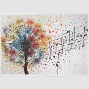 Dandelion Harmony in Bloom Decoupage Seidenpapier