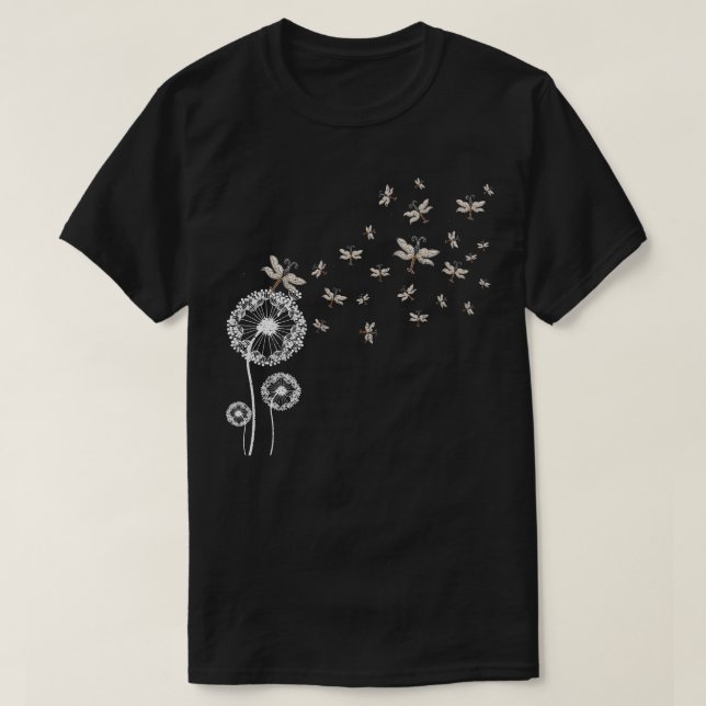 Dandelion Insect Dragonfly T-Shirt (Design vorne)