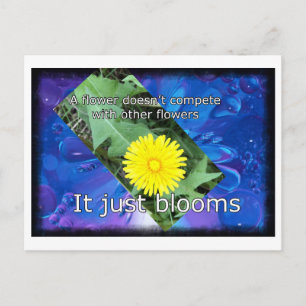 Dandelion Inspirational Postkarte
