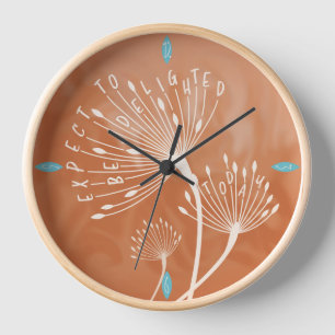 Dandelion Inspirational "seien Sie erfreut" Uhr