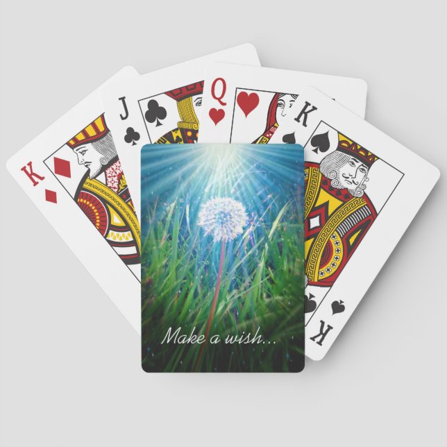 Dandelion Macro Spielkarten (Rückseite)