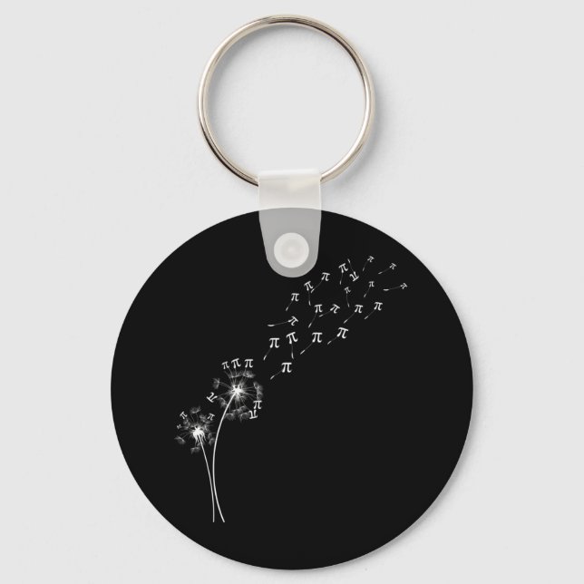 Dandelion Pi Day Blume Floral Tree Math Lover Schlüsselanhänger (Vorderseite)