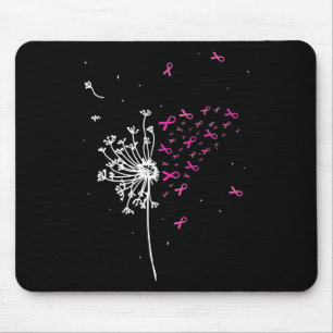 Dandelion Pink Ribbon Cooles Brustkrebs Bewusstsei Mousepad