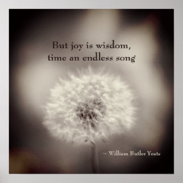 Dandelion Poetry Poster