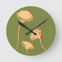 Dandelion Pop Runde Wanduhr