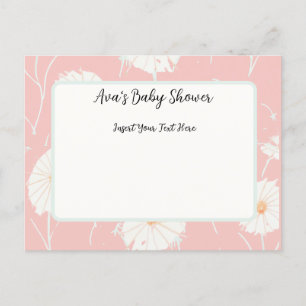 Dandelion Puff Pink Post Card Einladungen