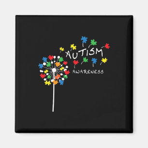 Dandelion Puzzle Piece Coole Autismus Bewusstsein Magnet