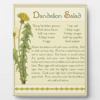 Dandelion Salad - Fotoplatte
