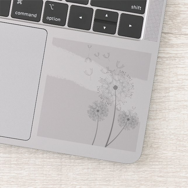 Dandelion Seeds Blasen Aufkleber (Detail)