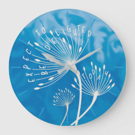 Dandelion Seeds Inspiration Positiv Große Wanduhr