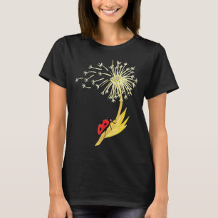 Dandelion Seeds Ladybug für Gardener Kräuterforsch T-Shirt