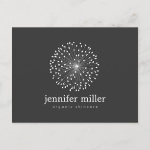 DANDELION STERNEXPLOSION LOGO in WHITE Customizabl Postkarte