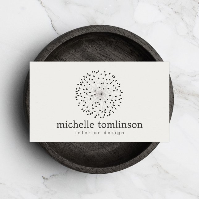 DANDELION STERNEXPLOSION LOGO on LIGHT GRAY Visitenkarte (Von Creator hochgeladen)